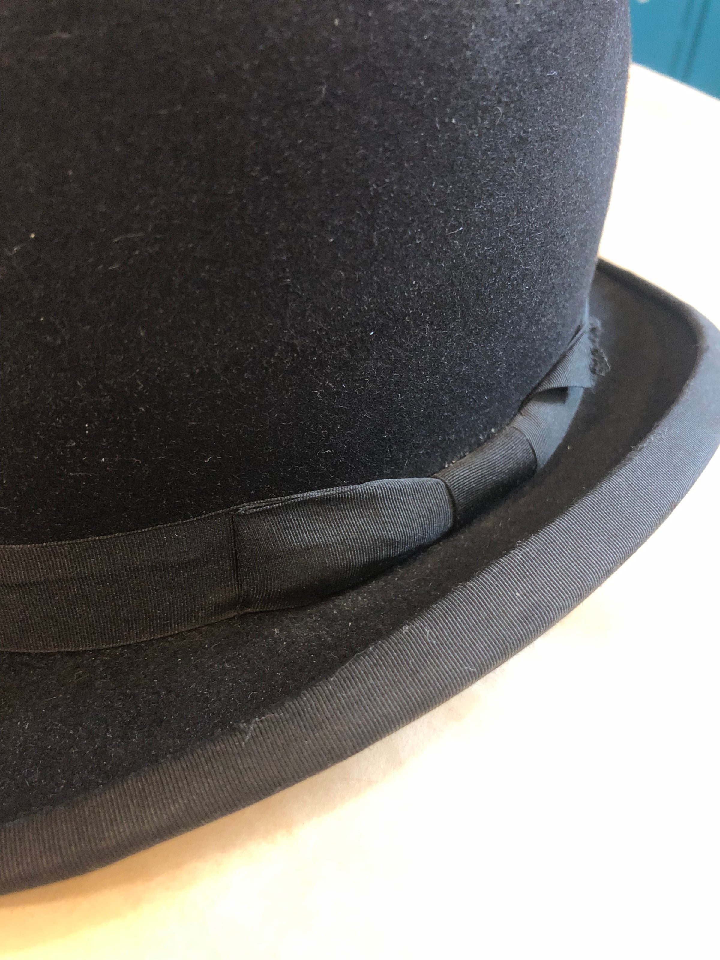 6 7/8 1930s Tress & Co Black Bowler Hat | Carnivàle